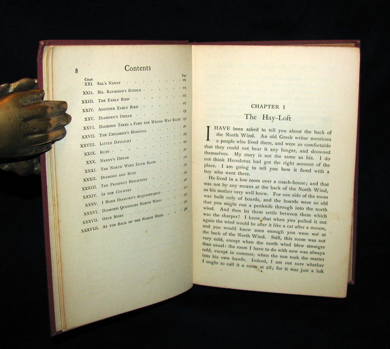 1930 Rare Book - AT THE BACK OF THE NORTH WIND by George MacDonald.