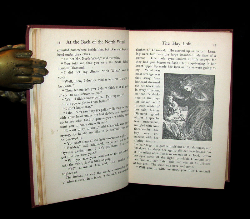 1930 Rare Book - AT THE BACK OF THE NORTH WIND by George MacDonald.