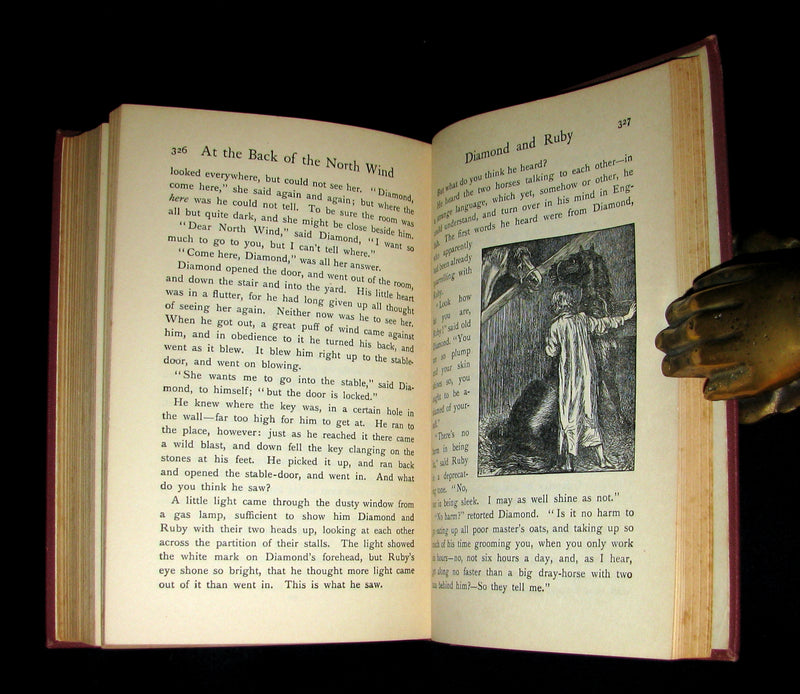 1930 Rare Book - AT THE BACK OF THE NORTH WIND by George MacDonald.