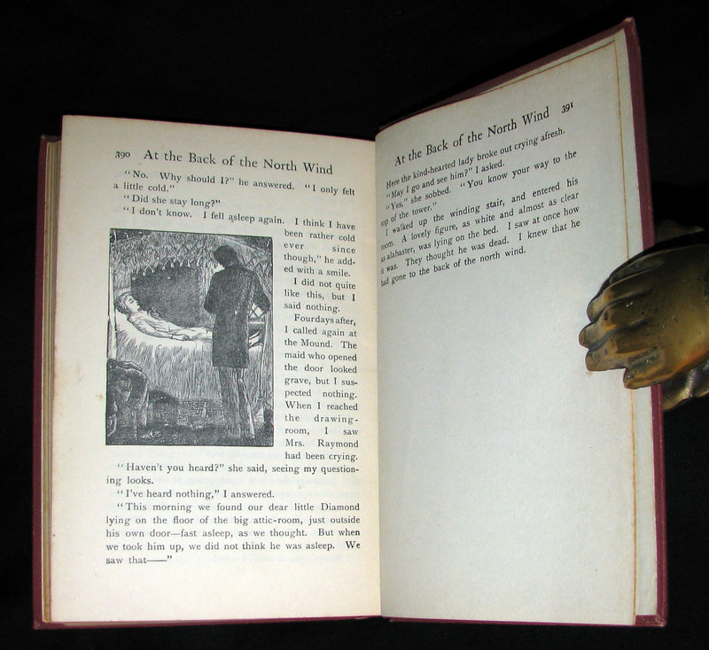 1930 Rare Book - AT THE BACK OF THE NORTH WIND by George MacDonald.