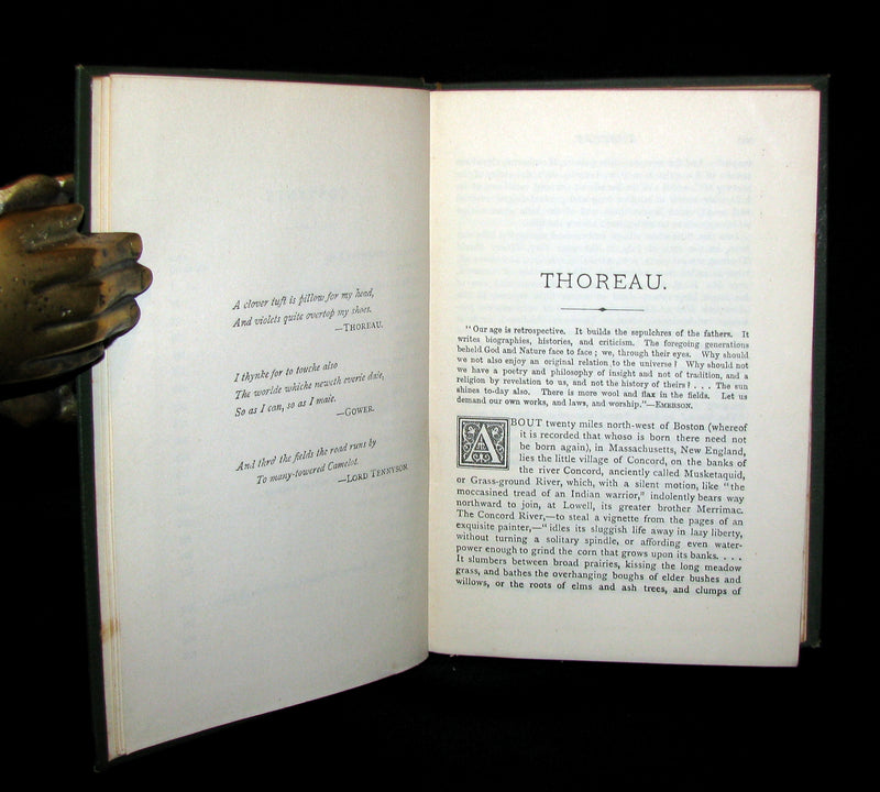 1886 Rare Victorian Book - WALDEN or, Life in the Woods by Henry David Thoreau