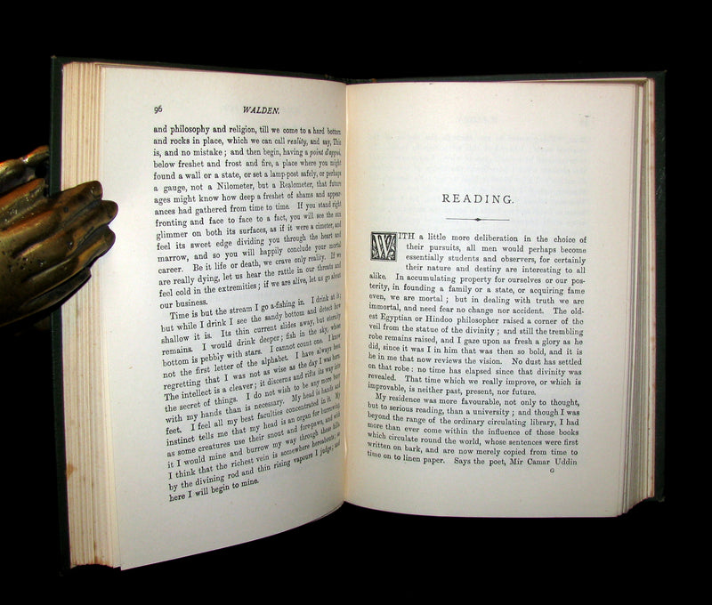 1886 Rare Victorian Book - WALDEN or, Life in the Woods by Henry David Thoreau