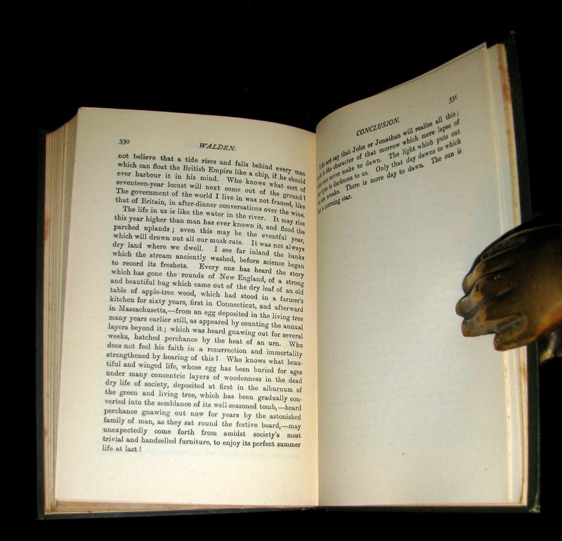 1886 Rare Victorian Book - WALDEN or, Life in the Woods by Henry David Thoreau