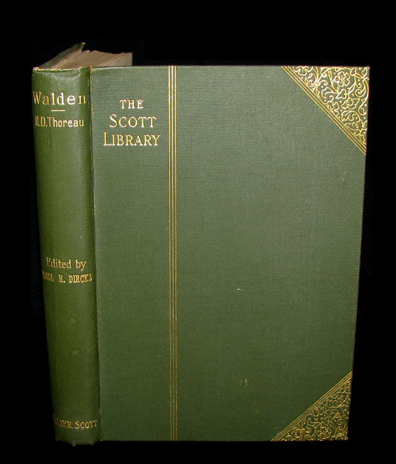 1886 Rare Victorian Book - WALDEN or, Life in the Woods by Henry David Thoreau