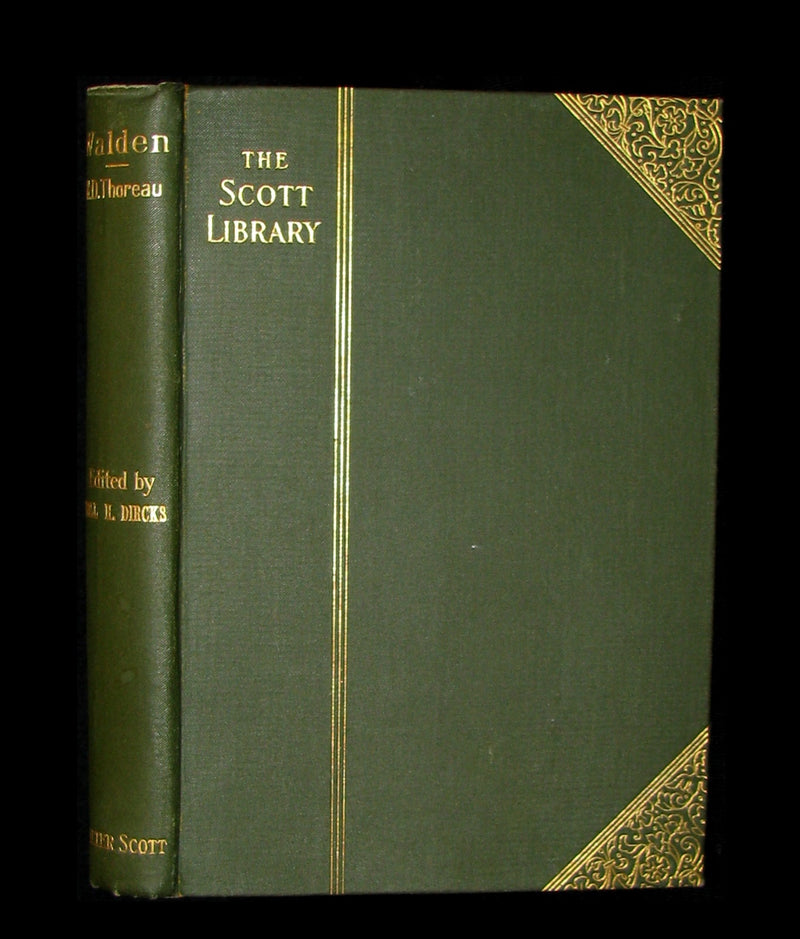 1886 Rare Victorian Book - WALDEN or, Life in the Woods by Henry David Thoreau