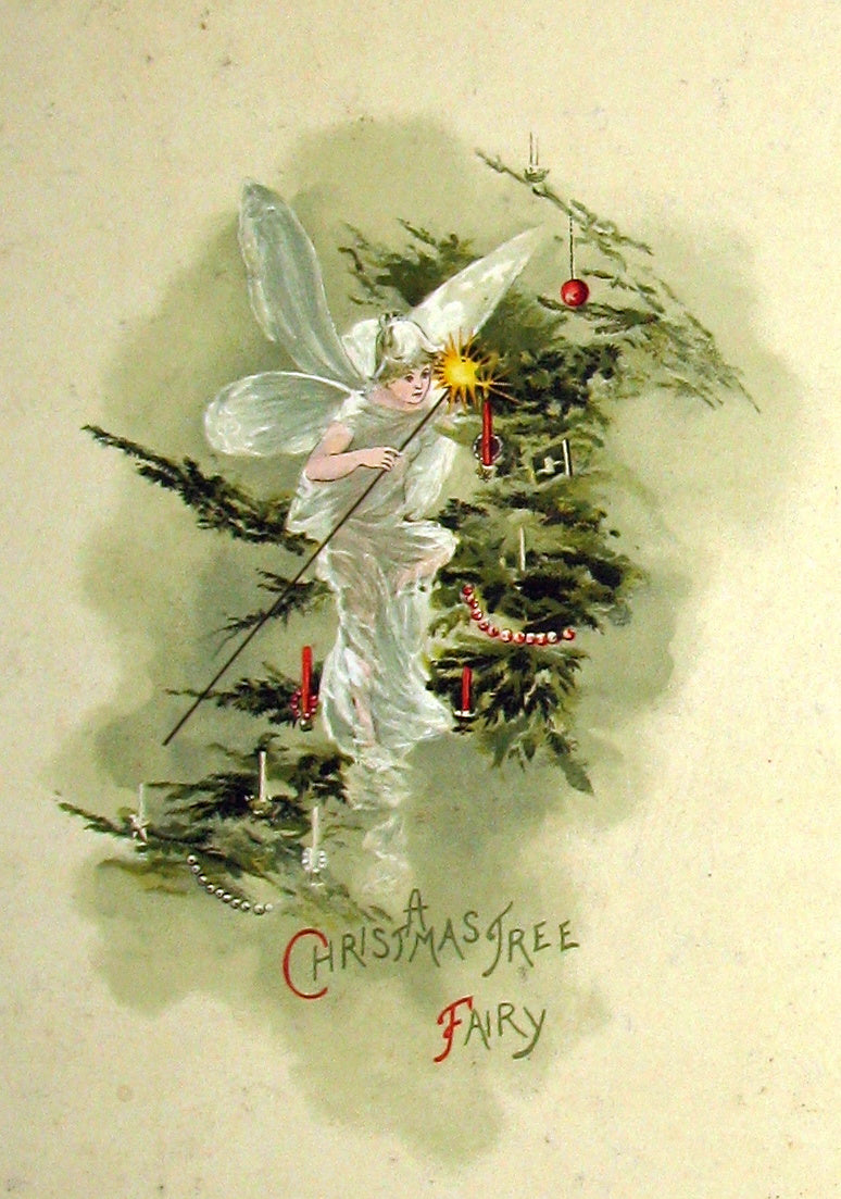 1880's Scarce Victorian Book ~ The Christmas Tree Fairy illustrated by Lizzie Lawson Mack