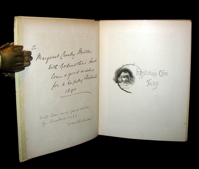 1880's Scarce Victorian Book ~ The Christmas Tree Fairy illustrated by Lizzie Lawson Mack