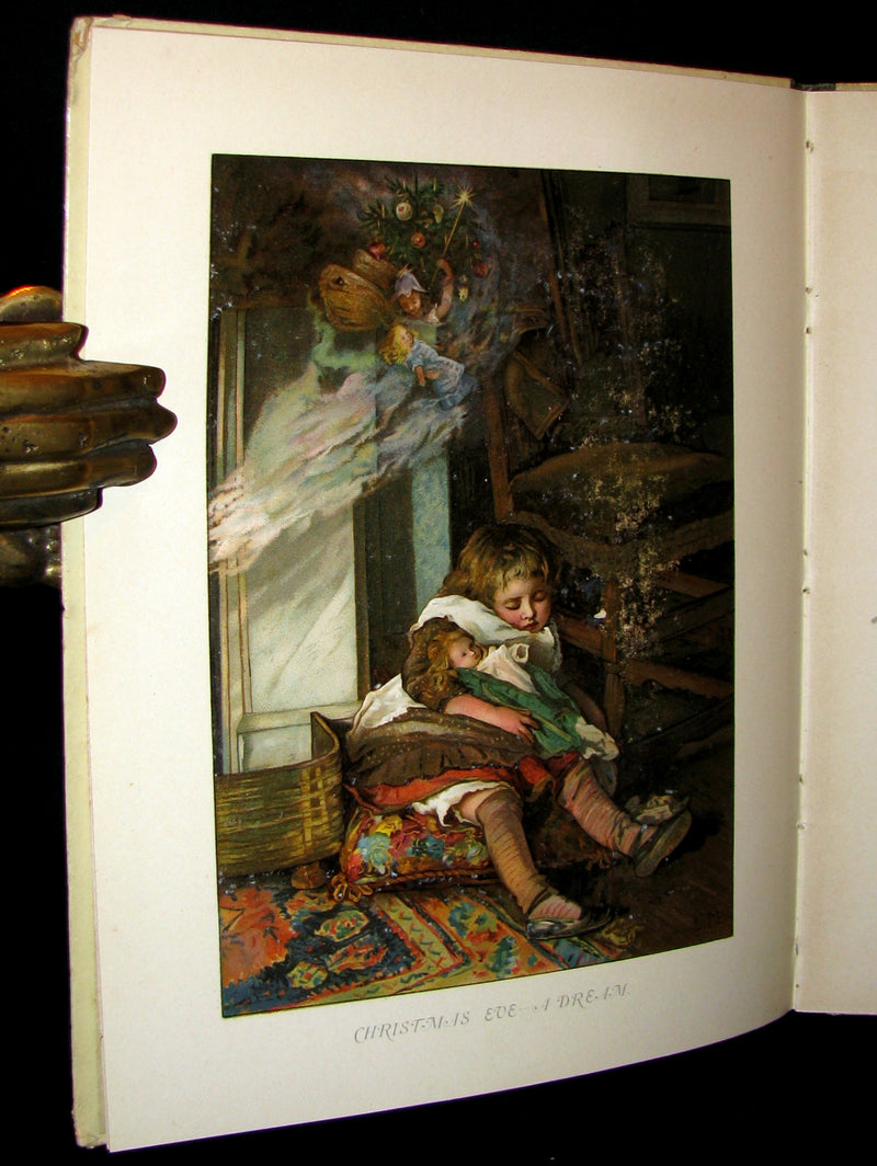1880's Scarce Victorian Book ~ The Christmas Tree Fairy illustrated by Lizzie Lawson Mack