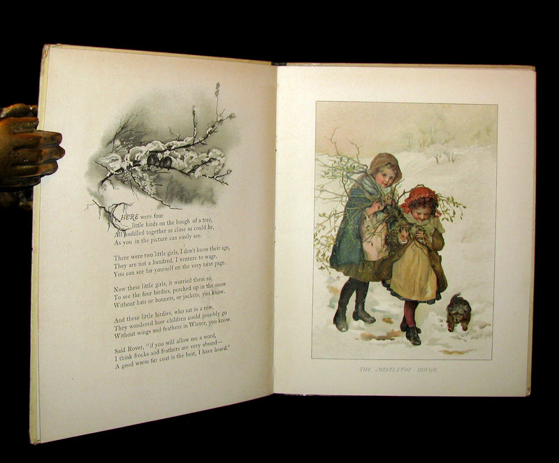 1880's Scarce Victorian Book ~ The Christmas Tree Fairy illustrated by Lizzie Lawson Mack