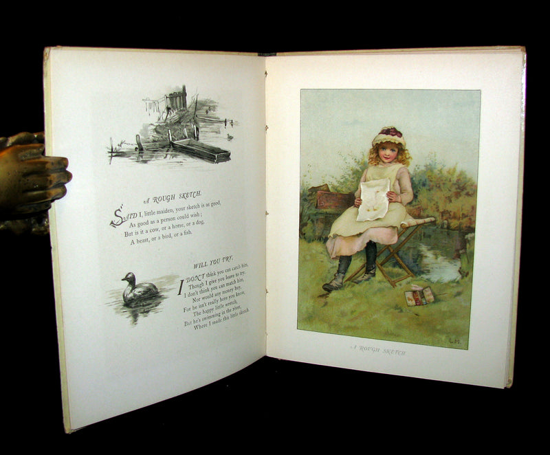 1880's Scarce Victorian Book ~ The Christmas Tree Fairy illustrated by Lizzie Lawson Mack