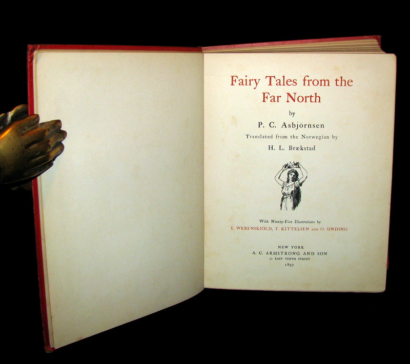 1897 Scarce English 1stED Book - Norwegian Fairy Tales from the Far North by Asbjørnsen