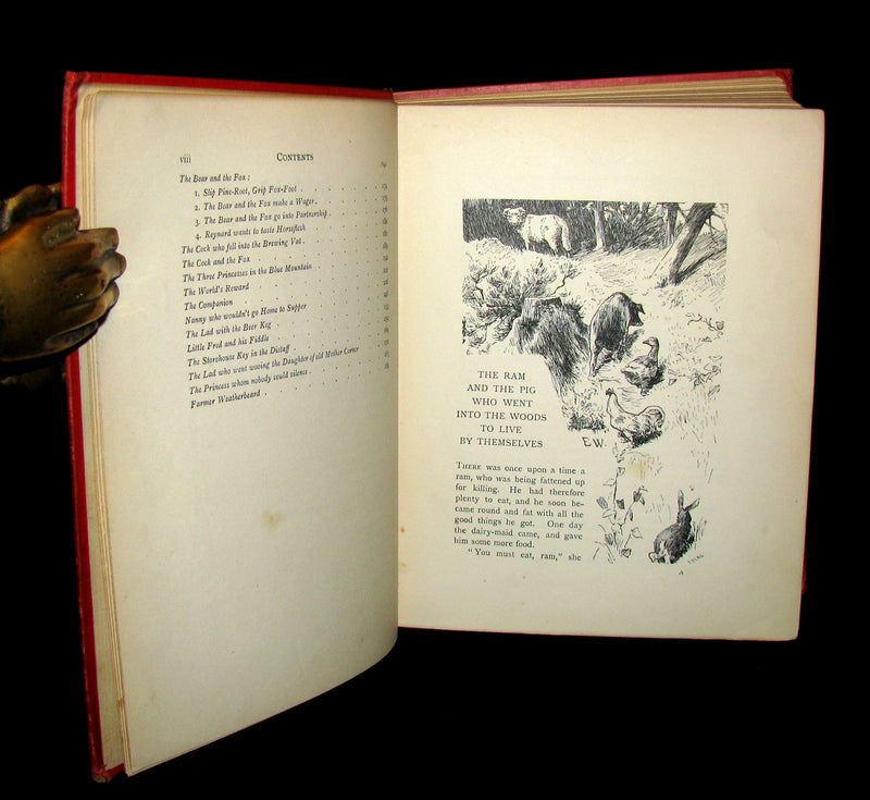 1897 Scarce English 1stED Book - Norwegian Fairy Tales from the Far North by Asbjørnsen