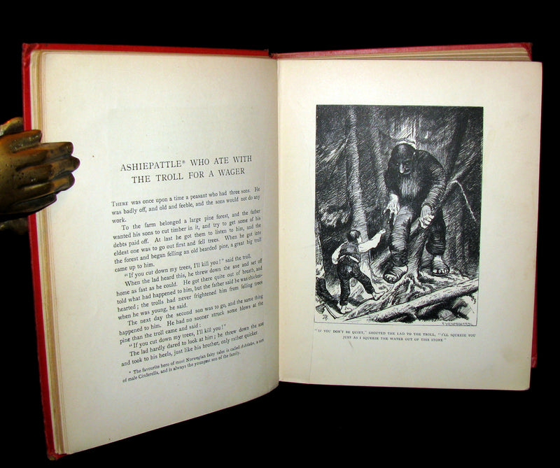 1897 Scarce English 1stED Book - Norwegian Fairy Tales from the Far North by Asbjørnsen