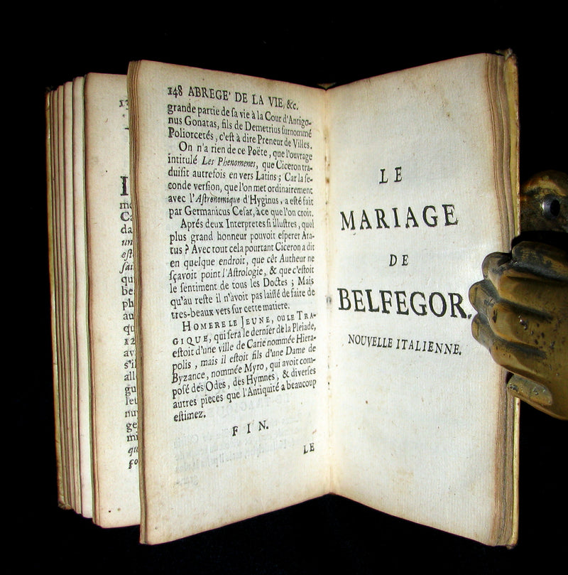 1680 Rare French Book - Machiavelli's fable Belfagor arcidiavolo ('The Devil takes a Wife').
