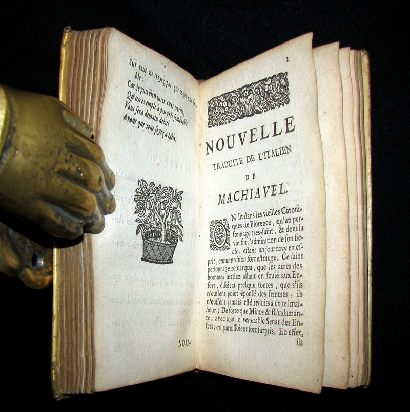 1680 Rare French Book - Machiavelli's fable Belfagor arcidiavolo ('The Devil takes a Wife').