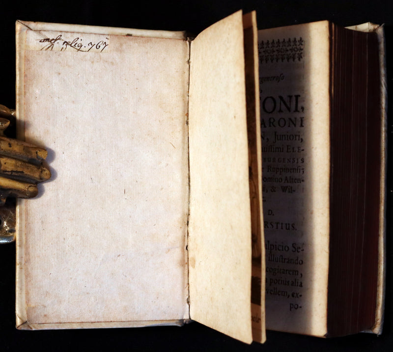 1668 Scarce Latin vellum Book - Sulpicius Severus Chronicle of Sacred History and Life of Saint Martin of Tours.