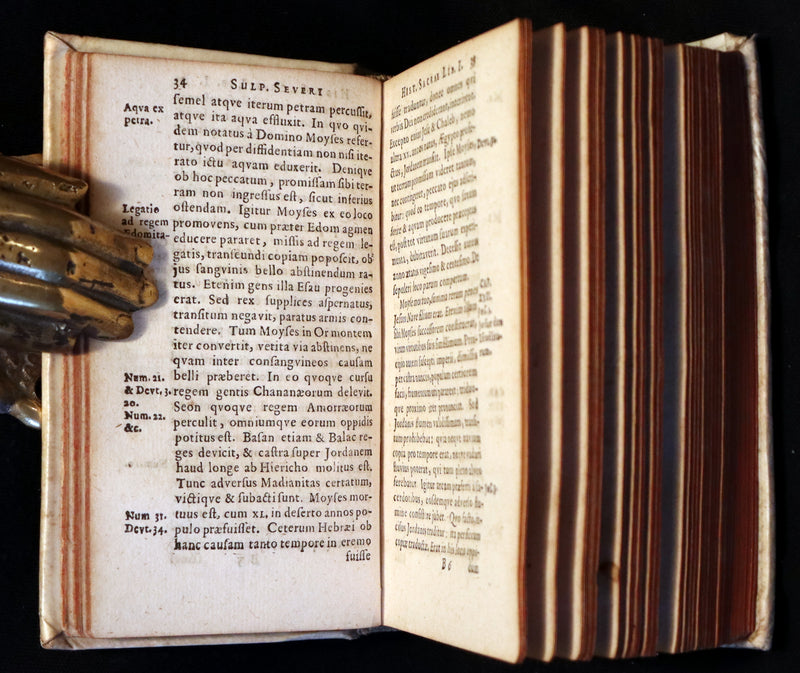 1668 Scarce Latin vellum Book - Sulpicius Severus Chronicle of Sacred History and Life of Saint Martin of Tours.