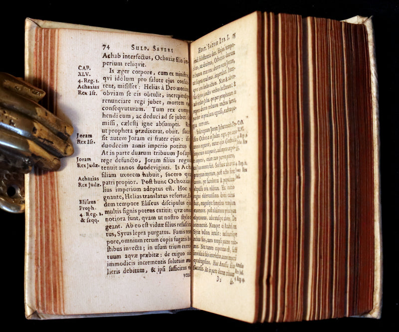 1668 Scarce Latin vellum Book - Sulpicius Severus Chronicle of Sacred History and Life of Saint Martin of Tours.