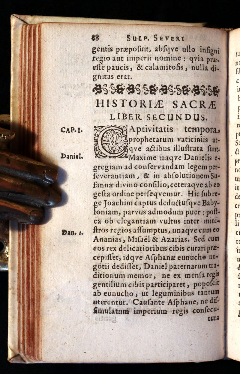 1668 Scarce Latin vellum Book - Sulpicius Severus Chronicle of Sacred History and Life of Saint Martin of Tours.