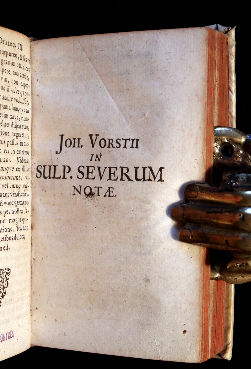 1668 Scarce Latin vellum Book - Sulpicius Severus Chronicle of Sacred History and Life of Saint Martin of Tours.
