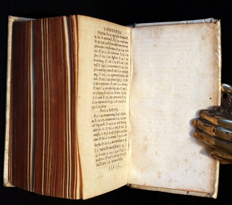 1668 Scarce Latin vellum Book - Sulpicius Severus Chronicle of Sacred History and Life of Saint Martin of Tours.