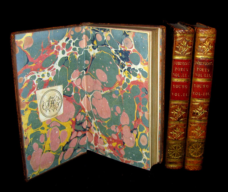 1779 Rare Book set ~ Poems of Edward Young. The Complaint: or, Night-Thoughts.