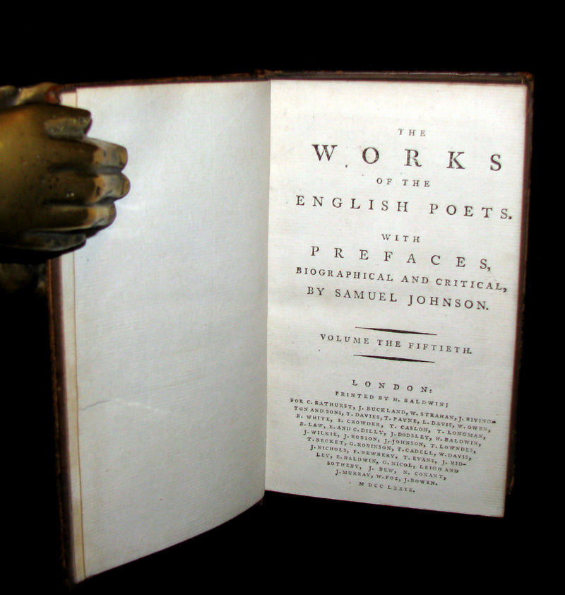 1779 Rare Book set ~ Poems of Edward Young. The Complaint: or, Night-Thoughts.