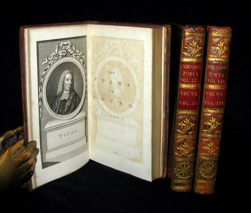 1779 Rare Book set ~ Poems of Edward Young. The Complaint: or, Night-Thoughts.