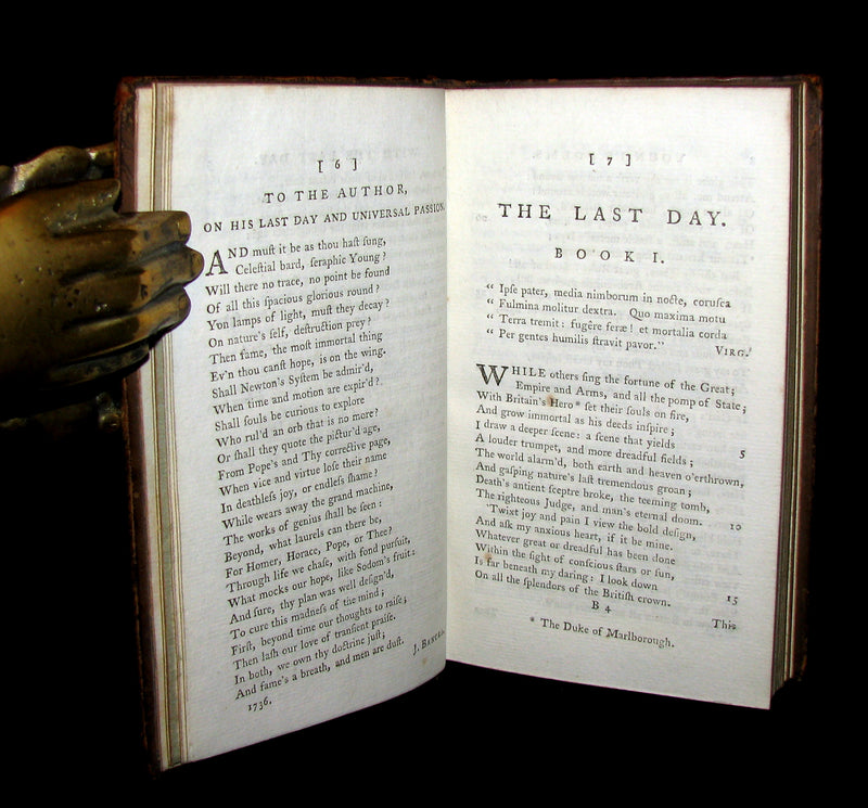 1779 Rare Book set ~ Poems of Edward Young. The Complaint: or, Night-Thoughts.