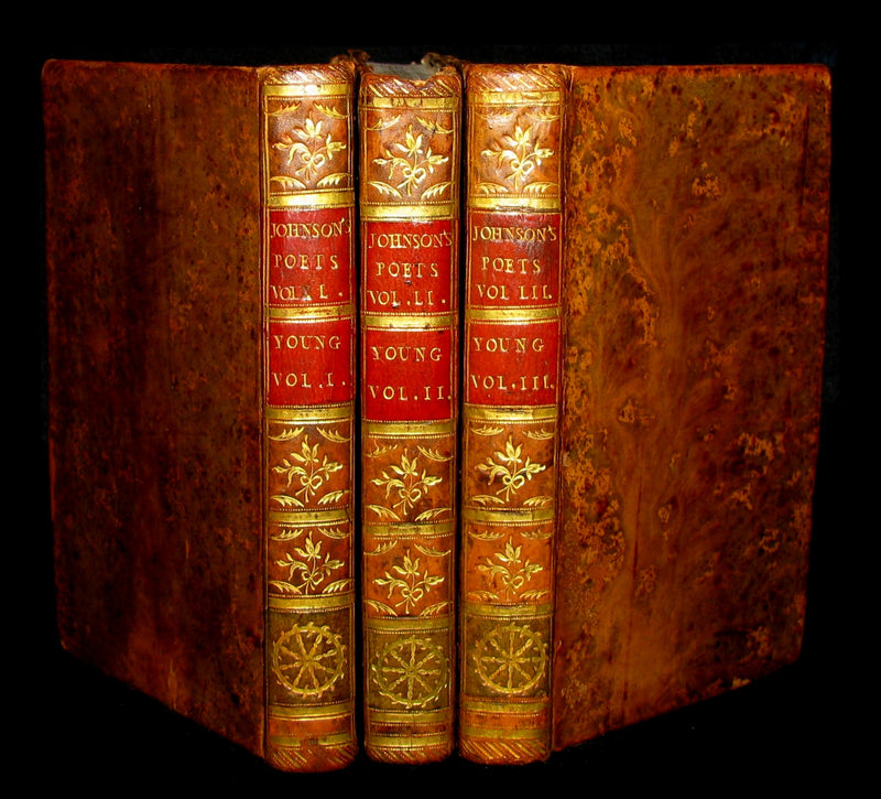 1779 Rare Book set ~ Poems of Edward Young. The Complaint: or, Night-Thoughts.