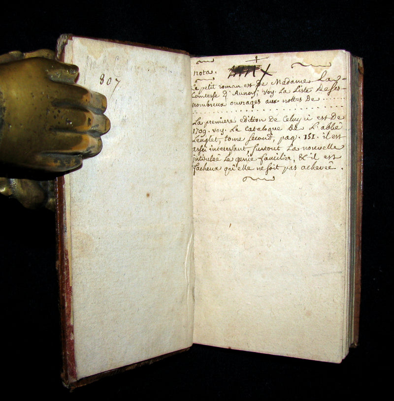 1726 Rare French Book -  Knights Errant - LES CHEVALIERS ERRANS by Comtesse d'Auneuil