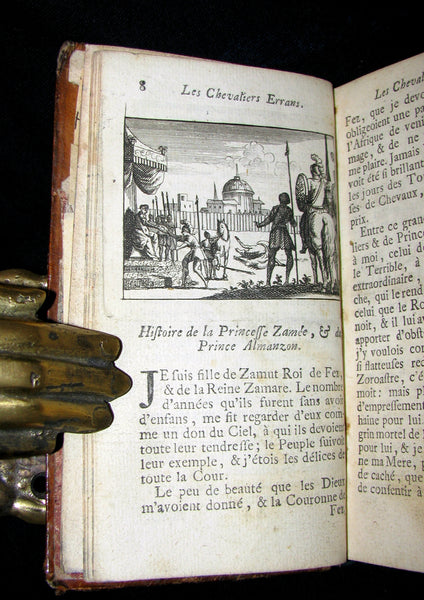1726 Rare French Book -  Knights Errant - LES CHEVALIERS ERRANS by Comtesse d'Auneuil