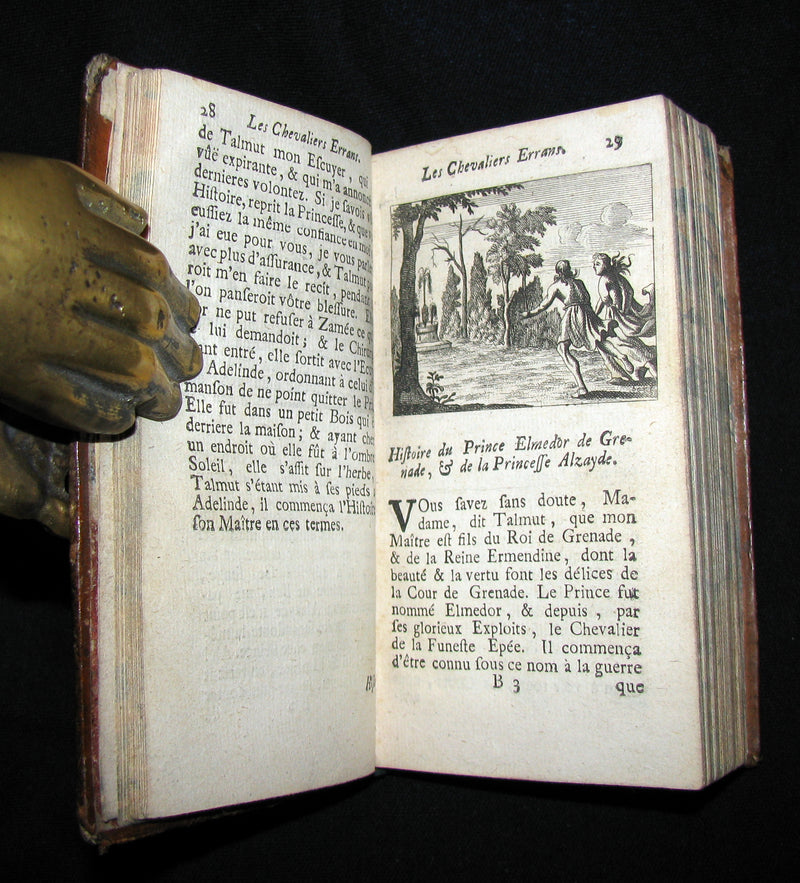1726 Rare French Book -  Knights Errant - LES CHEVALIERS ERRANS by Comtesse d'Auneuil