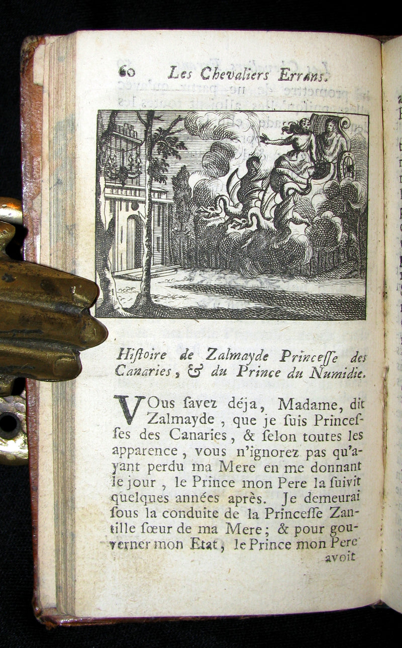 1726 Rare French Book -  Knights Errant - LES CHEVALIERS ERRANS by Comtesse d'Auneuil