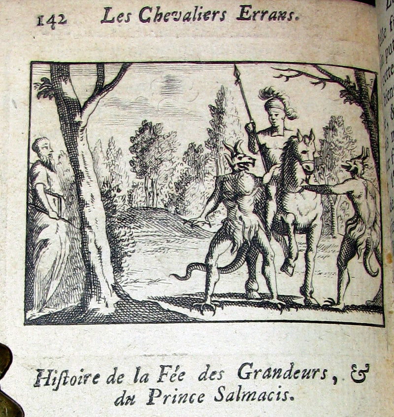 1726 Rare French Book -  Knights Errant - LES CHEVALIERS ERRANS by Comtesse d'Auneuil