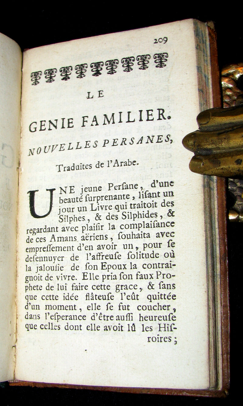 1726 Rare French Book -  Knights Errant - LES CHEVALIERS ERRANS by Comtesse d'Auneuil