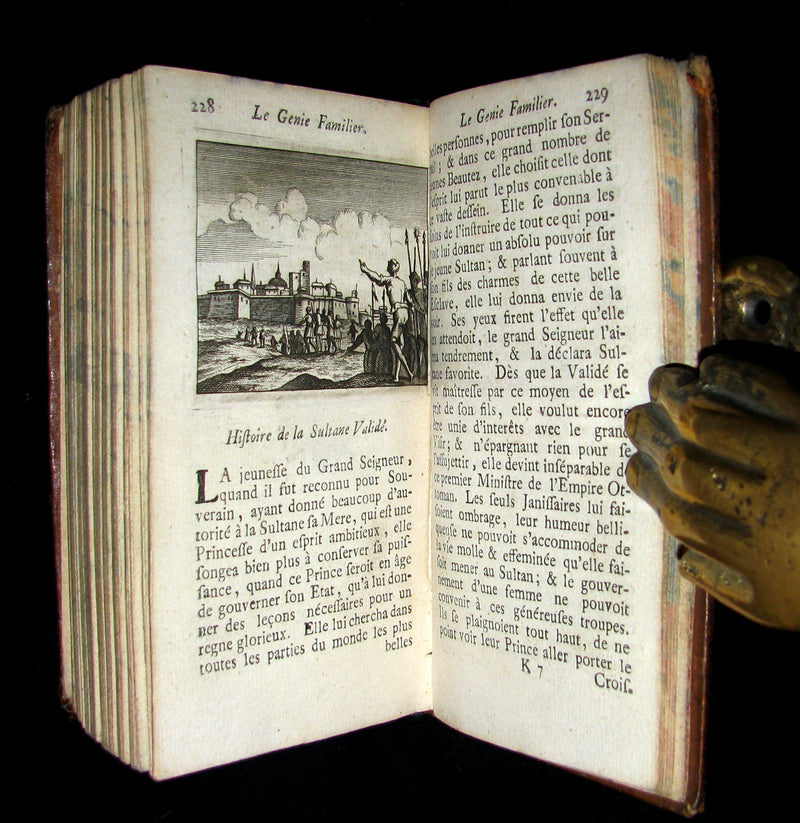 1726 Rare French Book -  Knights Errant - LES CHEVALIERS ERRANS by Comtesse d'Auneuil