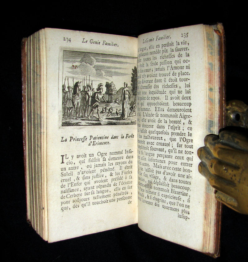 1726 Rare French Book -  Knights Errant - LES CHEVALIERS ERRANS by Comtesse d'Auneuil