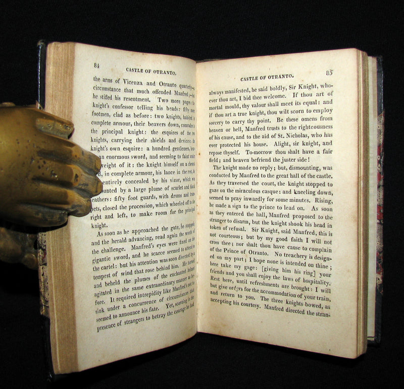 1823 Scarce edition Gothic Book - The Castle of Otranto, a Gothic Story by Horace Walpole