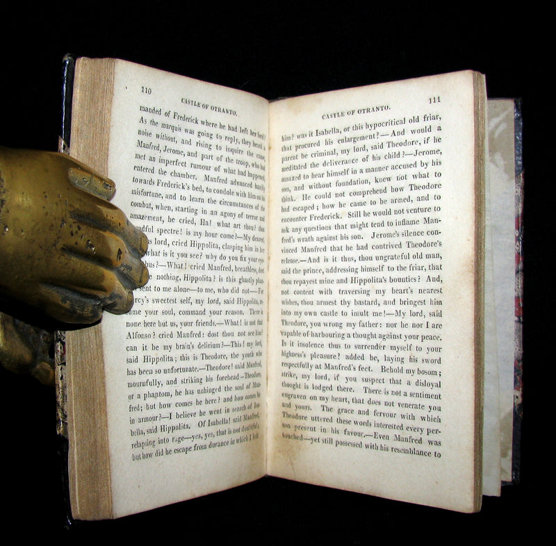 1823 Scarce edition Gothic Book - The Castle of Otranto, a Gothic Story by Horace Walpole