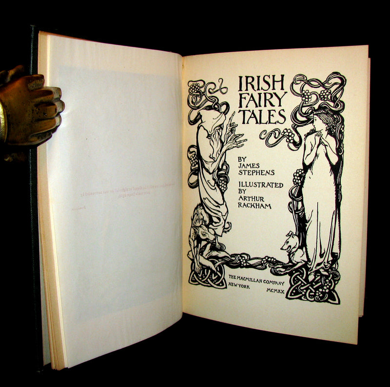 1920 First American Edition - Irish fairy Tales by James Stephens illustrated by Arthur Rackham