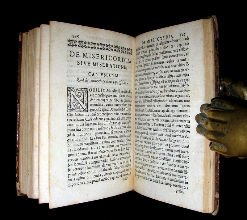 1598 Scarce Latin Book - Peregrini's Affections of the Soul - Love, Desire, Joy, Sadness, Anger, ...