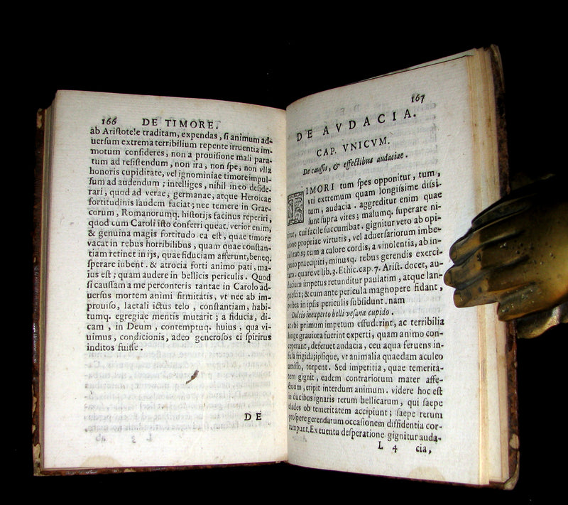 1598 Scarce Latin Book - Peregrini's Affections of the Soul - Love, Desire, Joy, Sadness, Anger, ...