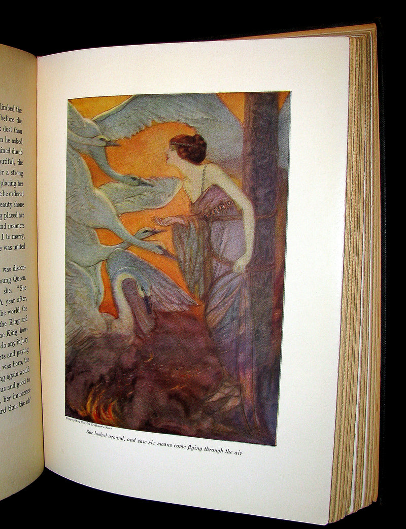 1933 Rare Book ~ Grimm's Fairy Tales Selected and Illustrated by Elenore Abbott.