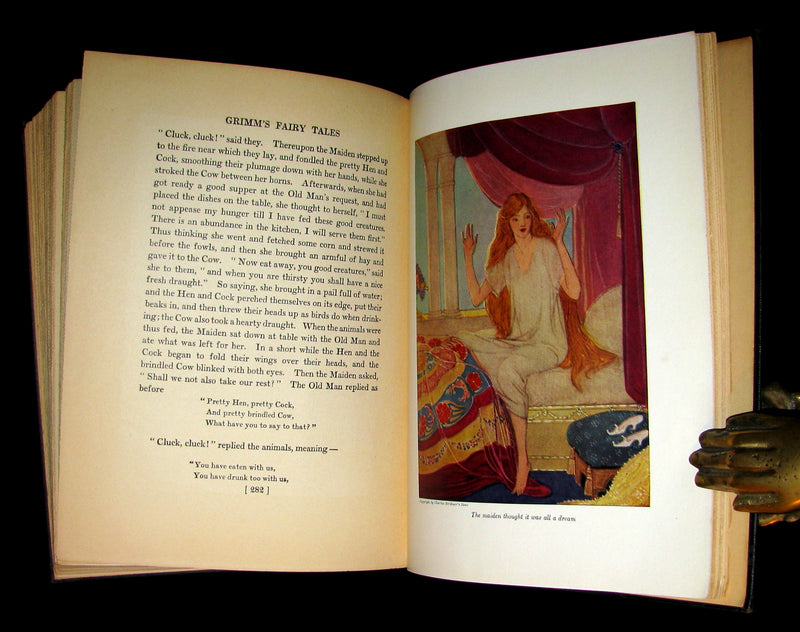 1933 Rare Book ~ Grimm's Fairy Tales Selected and Illustrated by Elenore Abbott.