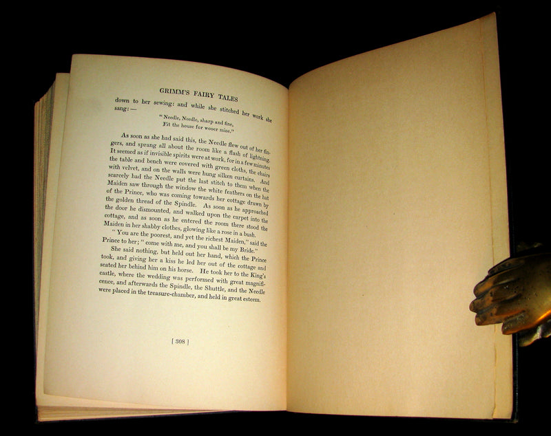 1933 Rare Book ~ Grimm's Fairy Tales Selected and Illustrated by Elenore Abbott.