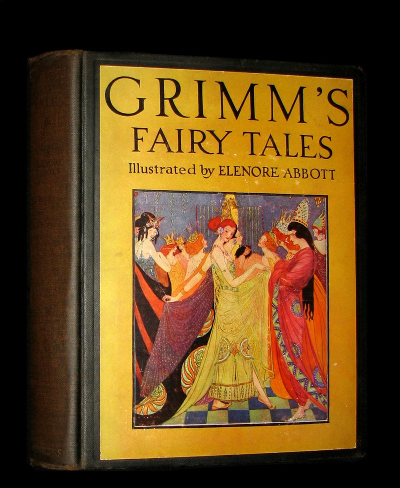 1933 Rare Book ~ Grimm's Fairy Tales Selected and Illustrated by Elenore Abbott.