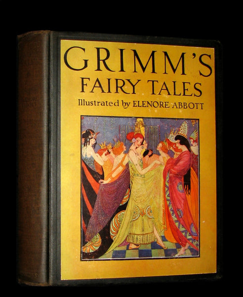1933 Rare Book ~ Grimm's Fairy Tales Selected and Illustrated by Elenore Abbott.