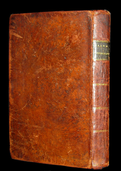 1823 Scarce Book - SALEM WITCHCRAFT - Wonders of the Invisible World by Robert Calef