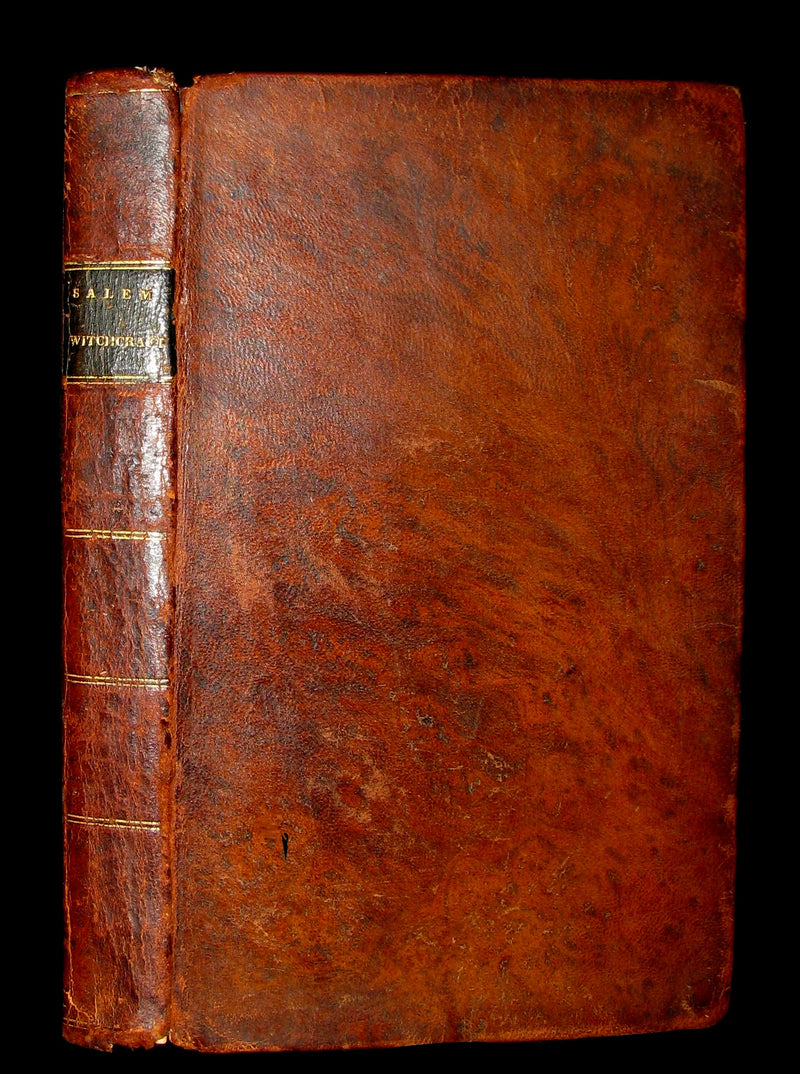 1823 Scarce Book - SALEM WITCHCRAFT - Wonders of the Invisible World by Robert Calef.